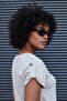 Women's Modal Combed Cotton Wide Zero Collar Off-Shoulder Epaulet Short Sleeve T-Shirt Blouse-Stone - 4