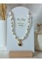 Seashell Navy & White Fish - Pearl Detail Starfish Pendant Beaded Women's Necklace