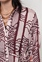 Women's Belt Tie Detail Patterned Shirt - 3