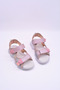 Stella Girl's Air Mesh Detailed Rainbow Patterned Lilac Color Sandals - 7