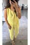 Women's New Season Yellow Summer Trousers Blouse Set - Butter Yellow - 4