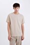 تي شيرت رجالي D5481AX/BG170 SAND - 4