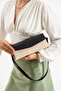 Carell Model Straw Black Women's Hand and Shoulder Bag - 2