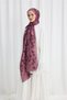 Blom Pattern Soft Shawl - Purple - 2