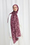Blom Pattern Soft Shawl - Purple