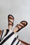 Mira Women's Flip Flops Suede Sandals Brown - 2
