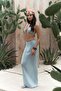 Pangestu Triangle Blue Crop Skirt Knitwear Set - 3