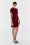 Polo Neck Dress Bordo