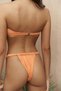 Lahla Gathered Detailed Thick Band Orange Bikini Bottom - 4