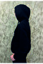 sweatshirt kapşonlu siyah - 2