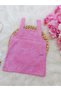 Girls Linen Slopet Dress - 2