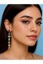 Long Earrings with Colored Stones. 100% Stainless – Does Not Tarnish”