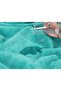 6-Piece Cotton Towels Premium Quality 600 GSM Super Soft Bath Towels - Turquoise - 9