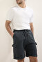 شورت فضفاض من أنثراسايت وبرمودا TMNSS25SR00007 - 2