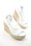 White Women's Wedge Heeled Shoes 20671 - 2