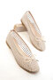 Beige Women's Ballerinas 20668 - 5