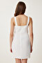 Women's Ecru Strap Summer Mini Ayrobin Dress Gx00008 - 5