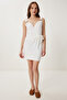 Women's Ecru Strap Summer Mini Ayrobin Dress Gx00008