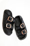 Black Women's Slippers 20634 - 3