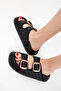 Black Women's Slippers 20634 - 5