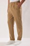 Bej Wideleg Baggy Rahat Kalıp More Sustinable Dokuma Kumaş Pantolon TMNSS25PL00009
