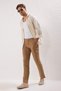 Beige Slim Fit Italian Cut Chino Fabric Pants Tmnaw23Pl00034 - 2