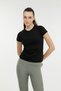 Women's Black Modal C Sleeve T-Shirt - W-Ct131 101339647