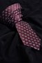 Blue Diamond & Burgundy Square Pattern Gift Boxed Shirt Tie Set - 5