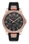 Women's Black Leather Strap Wristwatch - 2