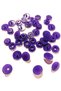 100Pcs Plastic Press Studs Dark Purple Snap Fastener T5=12.4 mm Seamless Easy to Install Dark Purple Snap Fastener Set