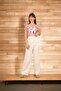 Short Sleeve Tericoton Fabric Square Collar Short Women's Blouse Crop - 4