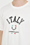 ML RENATO 11ITL1029 4FX White Men's Short Sleeve T-Shirt - 4