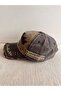 Black Rebel Embroidered Washed Distressed Style Adjustable Back Unisex Brown Hat - 6