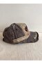 Black Rebel Embroidered Washed Distressed Style Adjustable Back Unisex Brown Hat - 5