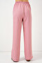 Women's Wide Leg Linen Trousers 6735 - Powder - 6