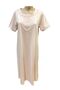 Women's Short Sleeve Patched 100% Cotton Nightgown-22479- - 6