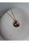 Gold Color World Zircon Stone Star Necklace - 5