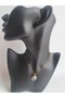 Gold Color World Zircon Stone Star Necklace - 3