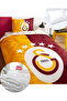 Taç Licensed Galatasaray 5 Star Single Cotton Duvet Cover Set + Quilt + Pillow - 4