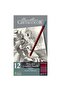 Cleos Fine Art Graphite Pencils 12'Li Graduated Pencil Set Metal Box / 16052