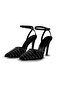 Princess Black Stone Detailed Pointed Toe Shoes - 5