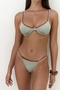 Dharma Color Block Green Bikini Top - 4