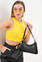 Black Baguette Baguette Hand and Shoulder Bag Gc009000 - 2