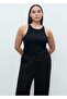 Linen blended elastic waist pants - 5