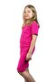 Girl Boy Basic Tshirt Capri - Summer Bottom Top Children's Set (Set of 3 Lilac White Fuchsia) - 7