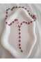 Steel Silver Red Heart Y Necklace