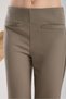 Gold Belt Detailed Vest Pants Khaki Women's Suit - 5