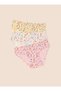 Girl's Organic Cotton Lycra Panties 6 Pieces Love Emp. 5815-6