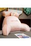 Multifunctional Pillow, Flippy, Bed Backrest, Medium, 60 x 40 cm, Plush, Rabbit Pattern, Pink - 2