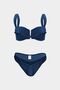 Premium Textured Trim Detailed Rhea Fit Women's Bikini Bottom - 3